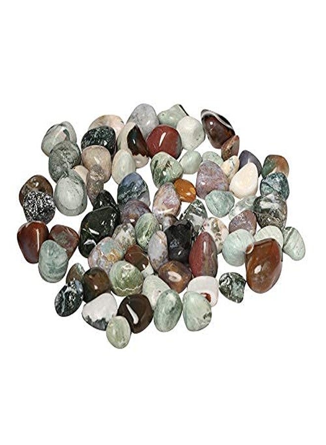 Power Stone Polished Shiny Smooth Onyx Marble Pebbles for Home Decor Purpose (Multi Colour, 3 Kg) - Image 1